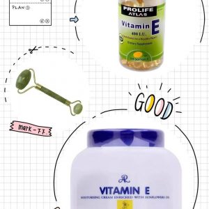 (Jade Roller + Prolife Vitamin E + AR Vitamin E Cream) Set