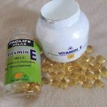 vitamin E capsules and cream