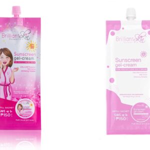 Brilliant Sunscreen Cream-Gel Glass and Pinkish Glow