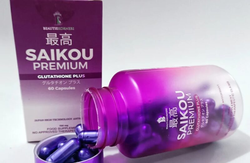 Saikou Glutathione Plus - 60 Capsules for Skin & Immunity