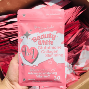 Beauty White Glutathione Collagen Slimming Food Supplement - 30 Capsules