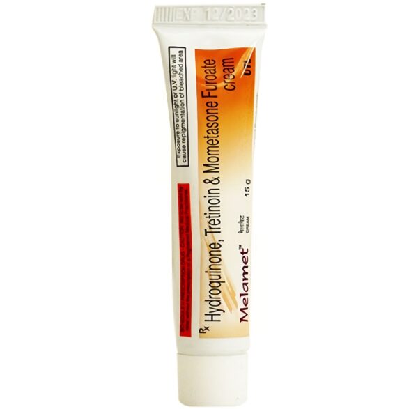 Melamet - Hydroquinone Tretinoin Mometasone Furoate Cream Tube