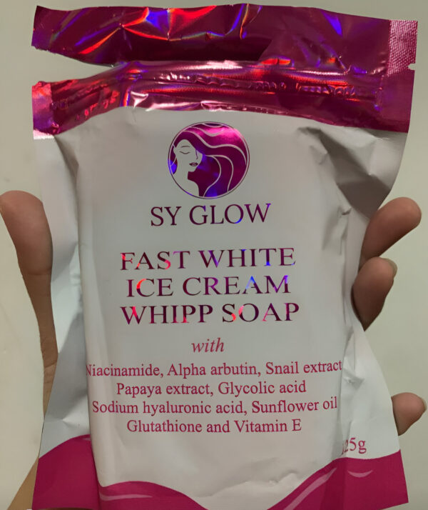 SY Glow Fast White Ice Cream Soap 125g