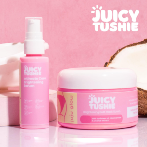 JUICY TUSHIE Butt Mask Scrub and Intimate Care Brightening Serum