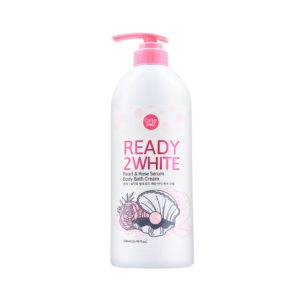 CATHY DOLL READY 2 WHITE PEARL & ROSE SERUM BODY BATH CREAM - 500ML