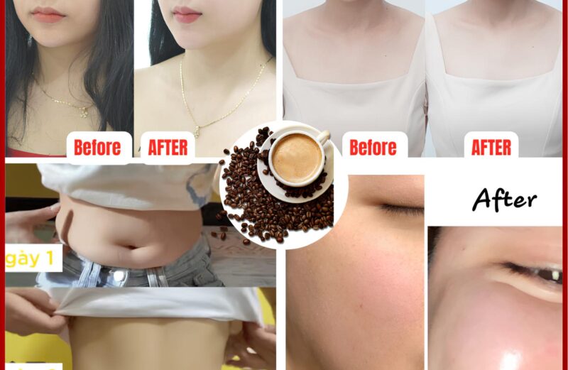 NUGEN BLOOM COLLAGEN COFFEE - before and after skin and body