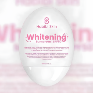 Habibi Whitening Sunscreen 50 mL | SPF50: Protect and Brighten Your Skin