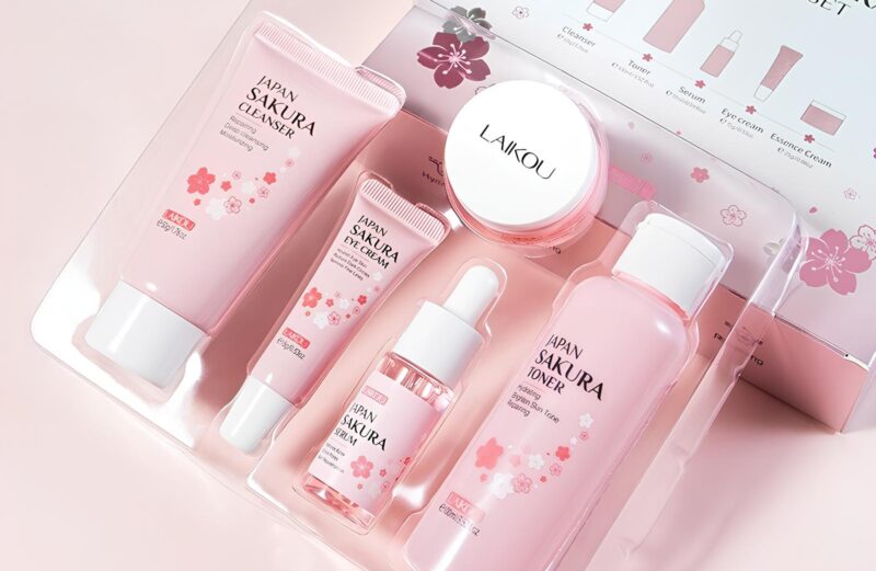 Laikou Japan Sakura Skincare Set – 5 Pcs