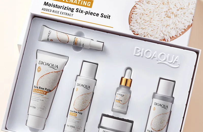 BIOAQUA Rice Raw Pulp Skin Care Rejuvenating Set