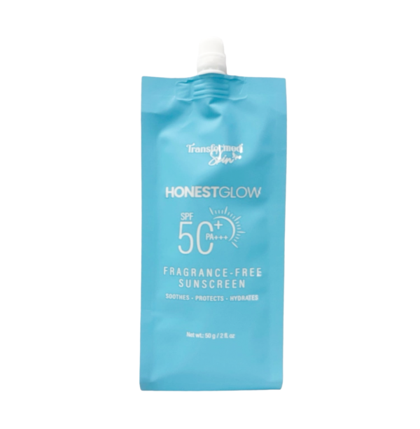 Honest Glow SPF50+ PA+++ Fragrance Free Sunscreen  - 50g