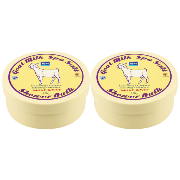 Yoko Goat Milk Spa Salt Shower Bath - 250g × 2 Pcs