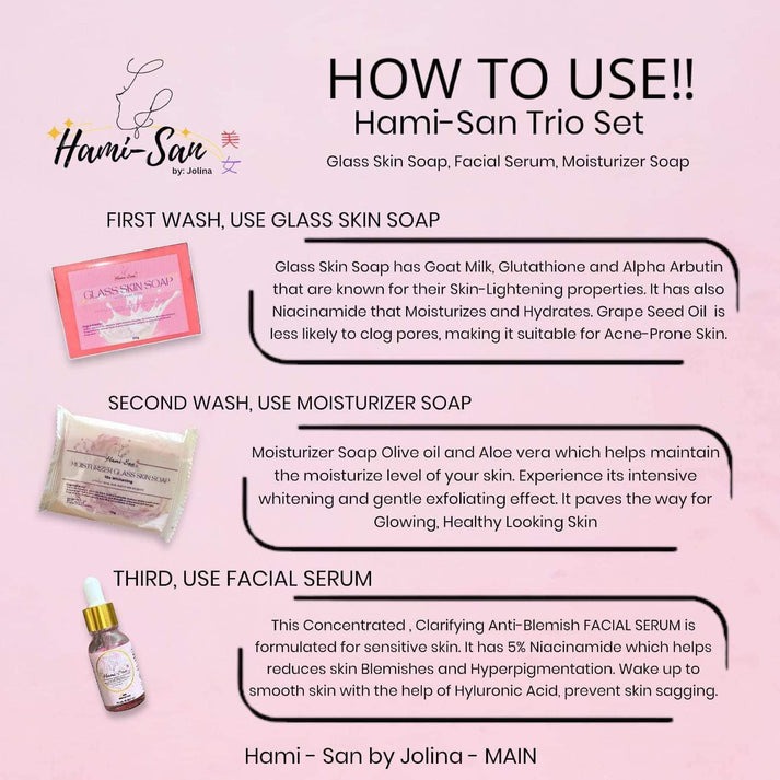 How to use Hami San Trio Set