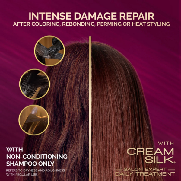 Cream Silk Daily Treatment Keratin Rebond Straight - 650ml - Image 5