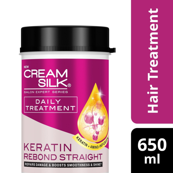 Cream Silk Daily Treatment Keratin Rebond Straight - 650ml