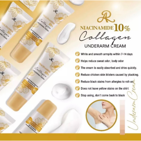 AR Niacinamide 10% Underarm Brightening Cream - 15g - Image 3