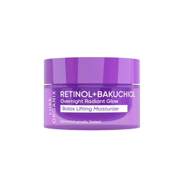 Luxe Organix Retinol + Bakuchiol Overnight Radiant Glow Botox Lifting Moisturizer 50g