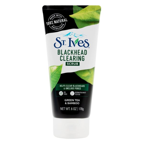 St.Ives Blackhead Clearing Scrub 170g - Green Tea & Bamboo