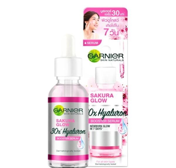 Garnier Skin Naturals Sakura Glow 30X Hyaluron Booster Serum 30 Ml - Image 3