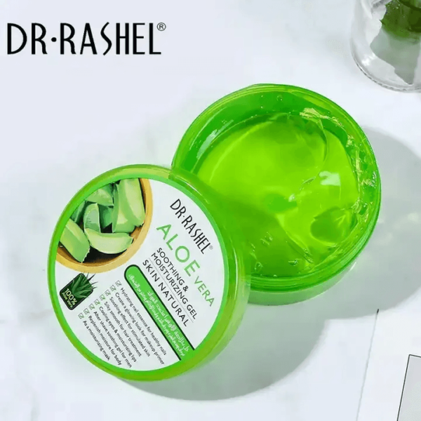 Dr. Rashel Aloe Vera Soothing & Moisturizing Gel Skin Natural - 300g - Image 4