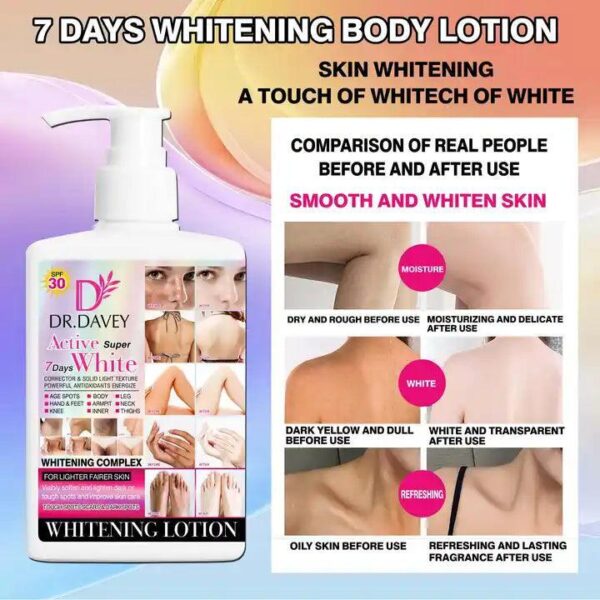 Dr Davey Active 7 Days Whitening Lotion - 300ml - Pinoyhyper