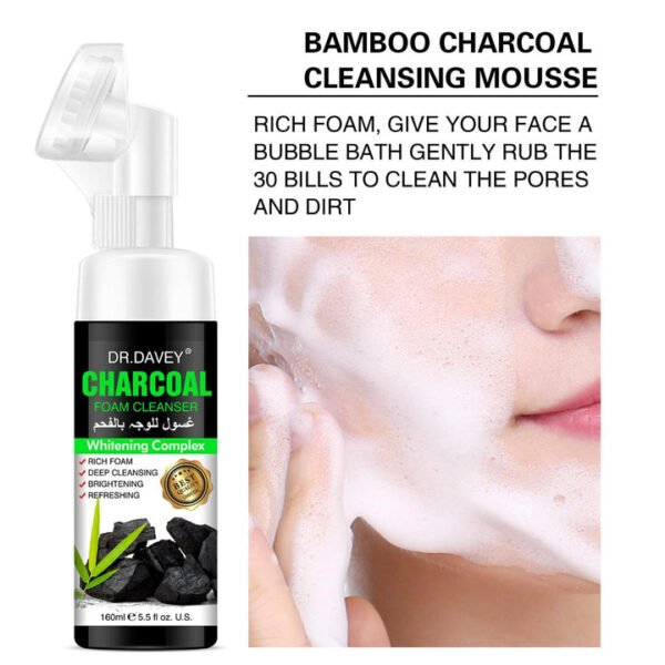 Dr.Davey Charcoal foam cleanser face cleanser - 160ml - Image 2