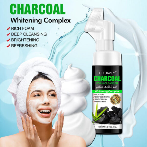 Dr.Davey Charcoal foam cleanser face cleanser - 160ml - Image 4