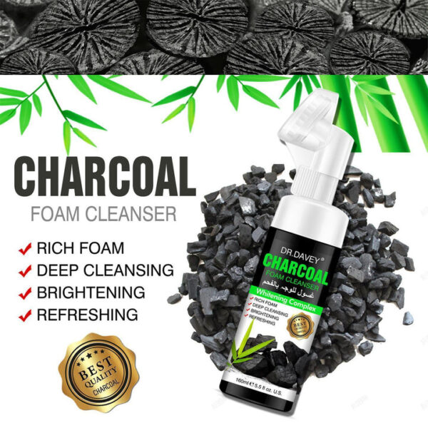 Dr.Davey Charcoal foam cleanser face cleanser - 160ml - Image 5