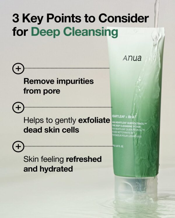 Heartleaf Quercetinol Pore Deep Cleansing Foam 150mL - Image 3