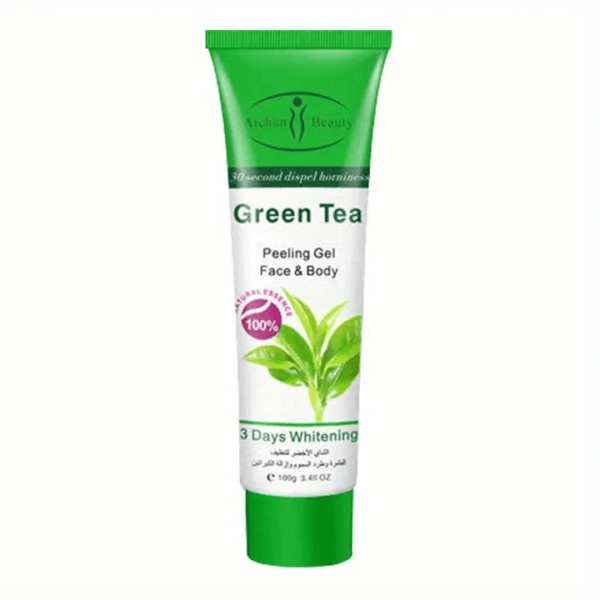 Aichun Beauty Green Tea Peeling Gel Face & Body - 100g - Image 2