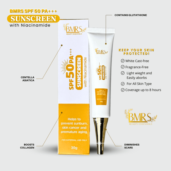 BMRS Sunscreen With Niacinamide SPF 50 PA+++ - 30g - Image 3