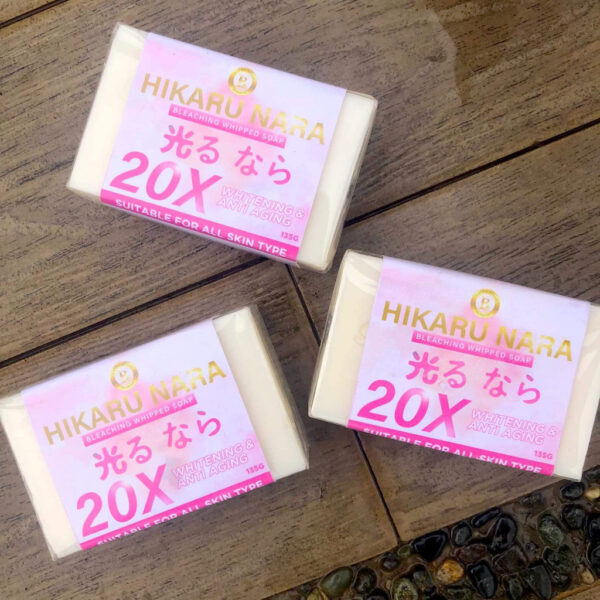 Hikaru Nara Bleaching Whipped Soap 20x Whitening 135g by Laura Belle - Image 4