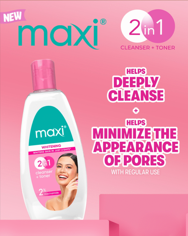 Maxi Whitening Cleanser + Toner - 135ml - Image 5