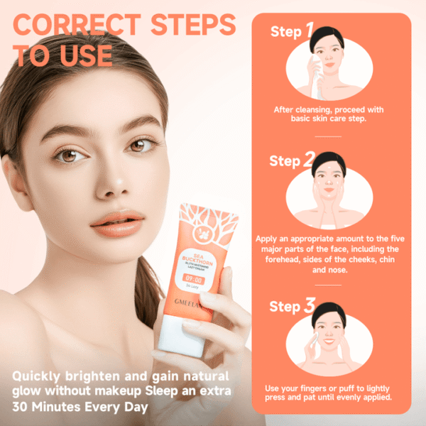 Gmeelan Sea Buckthorn Gluta Whitening Lazy Cream - 30g - Image 5