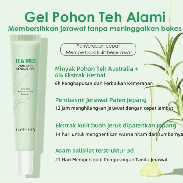 Gmeelan Tea Tree Acne Spot Removal Gel - 20g - Image 5
