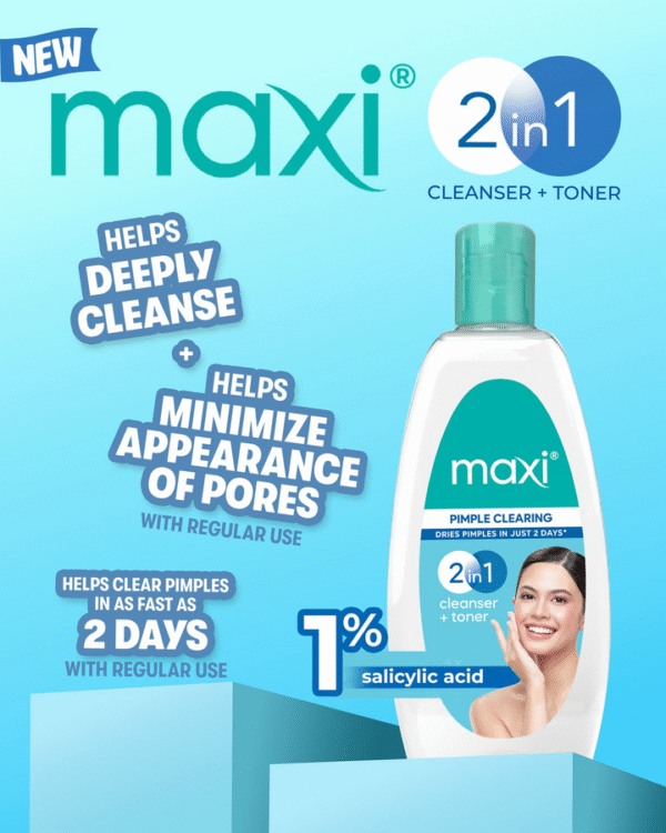 Maxi Pimple Clearing Cleanser + Toner - 135ml - Image 5