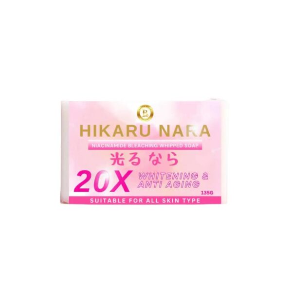 Hikaru Nara Bleaching Whipped Soap 20x Whitening 135g by Laura Belle